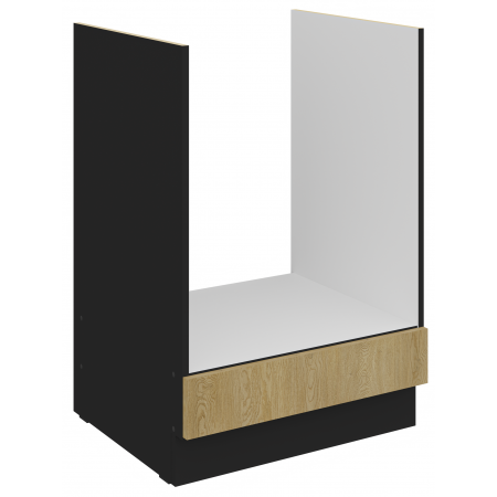 Szafka kuchenna pod piekarnik 60 cm CREMA 60 DG BB dąb cremona / czarny mat